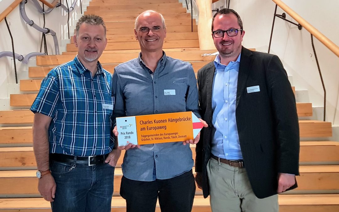 Prix Rando für Charles Kuonen Hängebrücke